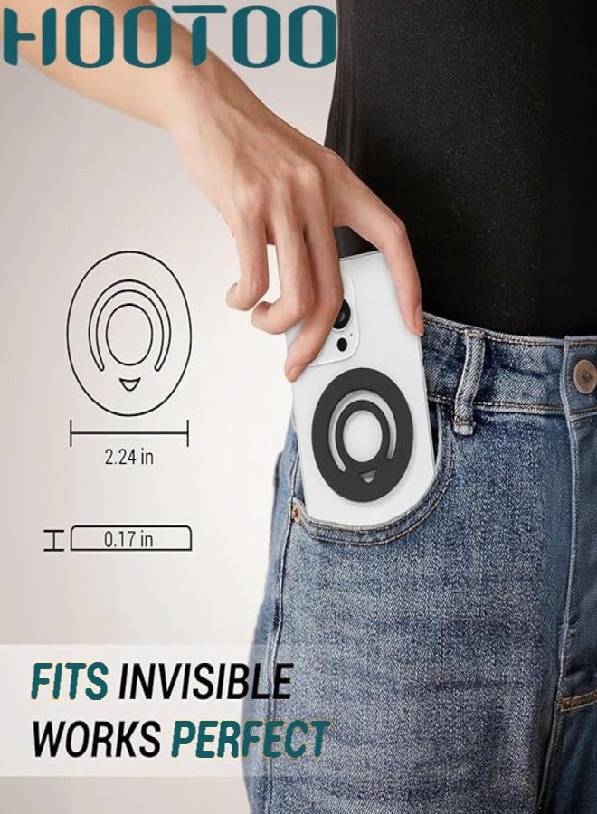 هوتو مسكة جوال ماج سيف قوية. حامل جوال مغناطيسي من السليكون مرنه وسهلة التركيب. مسكة جوال مسكة مغناطيس قابلة للالتصاق من الجهتين. مغناطيس جوال متوافق مع ايفون وسامسونج وغيرة من الهواتف. - Image 4