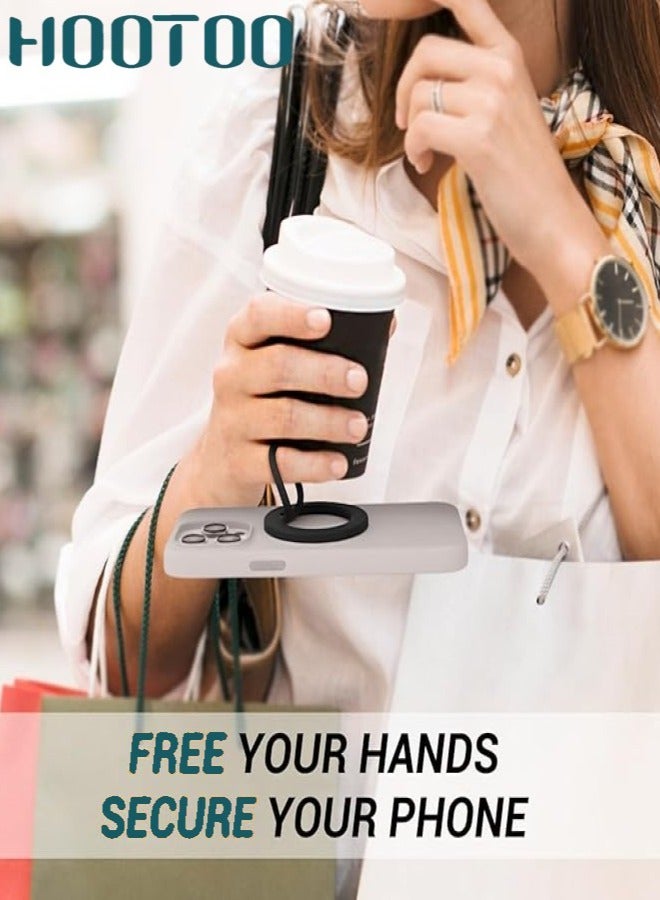 هوتو مسكة جوال ماج سيف قوية. حامل جوال مغناطيسي من السليكون مرنه وسهلة التركيب. مسكة جوال مسكة مغناطيس قابلة للالتصاق من الجهتين. مغناطيس جوال متوافق مع ايفون وسامسونج وغيرة من الهواتف. - Image 5