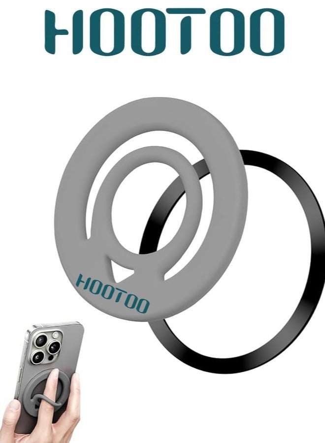هوتو مسكة جوال ماج سيف قوية. حامل جوال مغناطيسي من السليكون مرنه وسهلة التركيب. مسكة جوال مسكة مغناطيس قابلة للالتصاق من الجهتين. مغناطيس جوال متوافق مع ايفون وسامسونج وغيرة من الهواتف. - Image 2