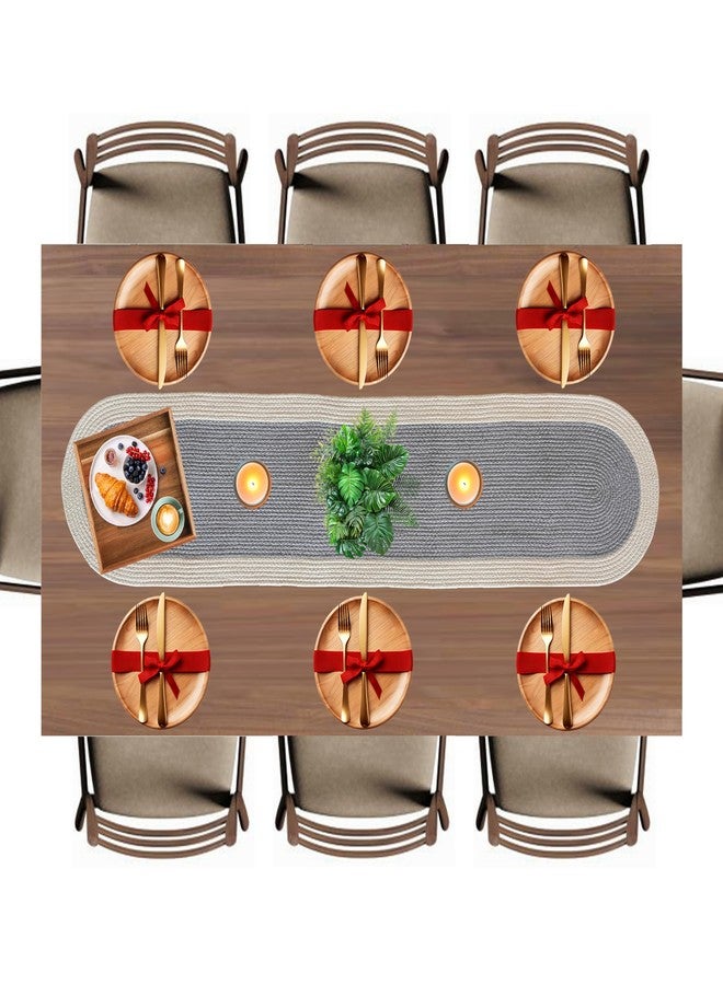 SLEEKBODE Dining Table Runner for 6 Seater | Table Runners for Living Room | Cotton Runner for Centre Table | Side Table Cover | Runner for Dining | Home Center Table Runner (137 X 30 Centimeter) - Image 1