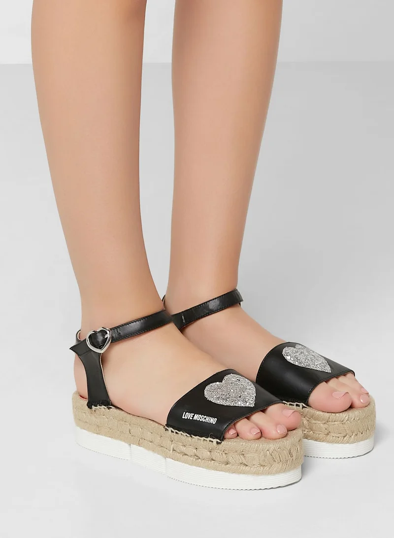 Love Moschino Ankle Strap Sandals