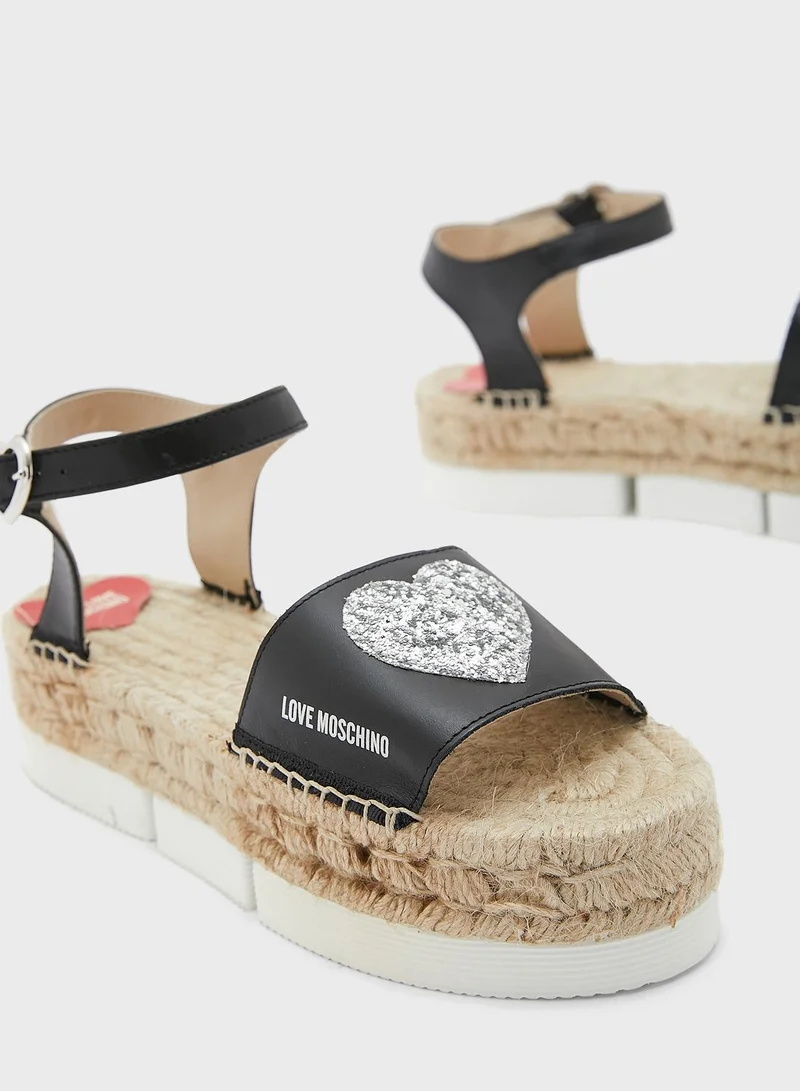 Love Moschino Ankle Strap Sandals
