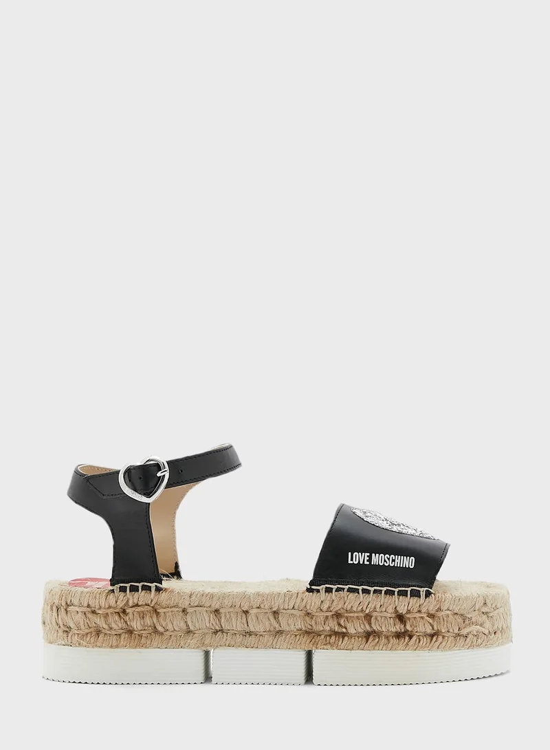 Love Moschino Ankle Strap Sandals