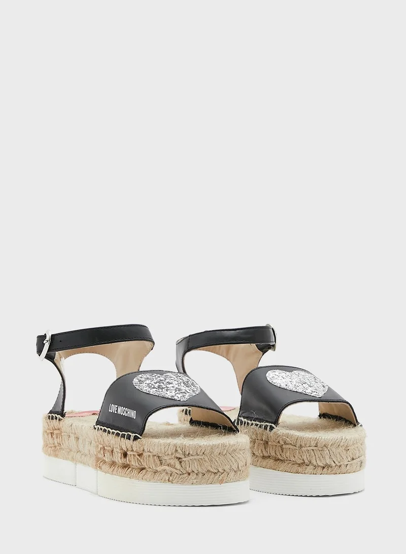 Love Moschino Ankle Strap Sandals