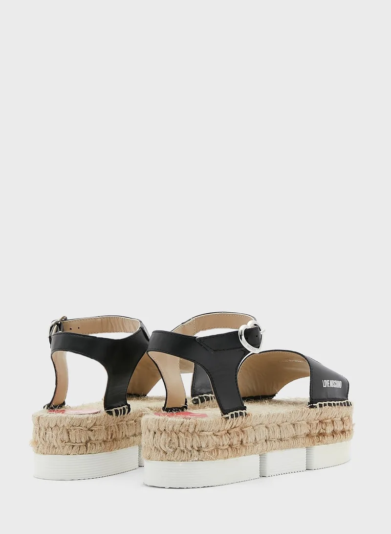 Love Moschino Ankle Strap Sandals