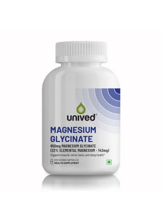 Unived High Absorption Magnesium Glycinate - 650mg - 22% Elemental Magnesium (120 Capsules) - pzsku/Z59132A33D880CD65D56CZ/45/1751094674/a89c0776-724e-4b6e-b4be-fe7da3dac102