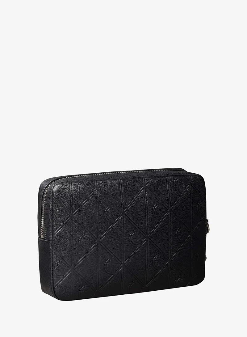 CALVIN KLEIN Embossed Emblem Bracelet Strap Pouch