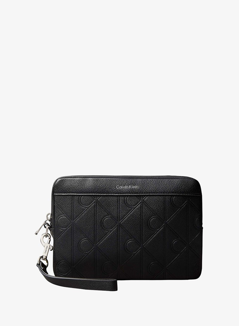 CALVIN KLEIN Embossed Emblem Bracelet Strap Pouch - Image 1