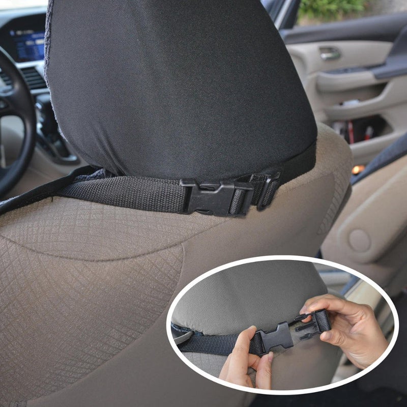 BDK UltraFit Waterproof Towel Seat Covers for Cars - 1 Piece Washable Cloth Car Seat Cover Towels Front Seats - Sweat Seats Protector for Gym, Swimming, Surfing, Running - Universal Fit for Most Cars - Image 5