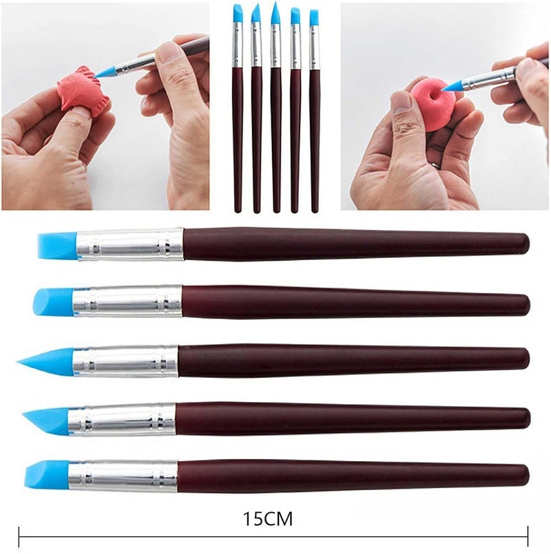 Langqun 31pcs Clay Tools,Pottery Tools Kit,Air Dry Clay Tools,Polymer Clay Dotting Tools,Ceramic Supplies for Kids and Adults,Sculpting,Modeling,Shaping - Image 3