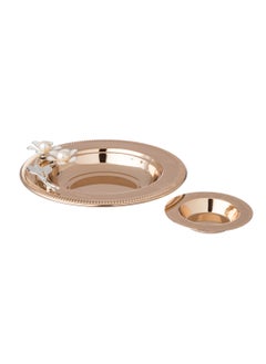 Dania Metal Date Plate, Size 18 Cm + Date Plate, 6 Cm + Flower Decorative Brooch With Magnet  - Image 1