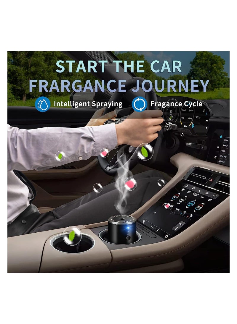 Generic - Car Air Freshener Aromatherapy Diffuser, Automatic Silent Spray Smart Car Fragrance Machine  with Marine Essential Oil Set, Compatible with Other Brand Perfume - Image 1