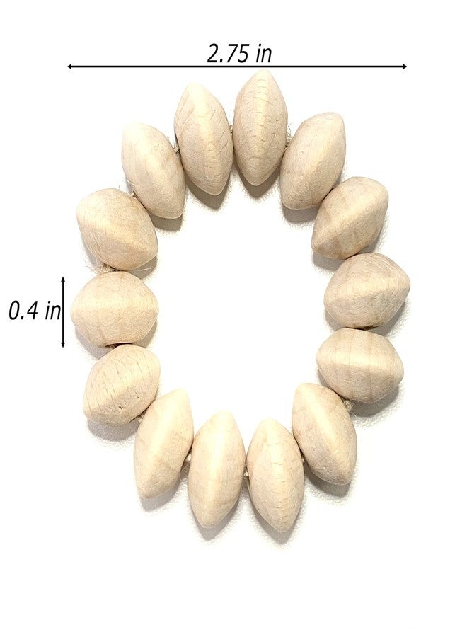 LEBEJUA Napkin Rings Set of 6 - Wooden Beads Napkin Rings | Rustic Wooden Napkin Ring Holder for Table Decoration - Handmade LEBEJUA Napkin Ring with Wood Beads & Jute Twine - Farmhouse Holder for Napkins - Image 3