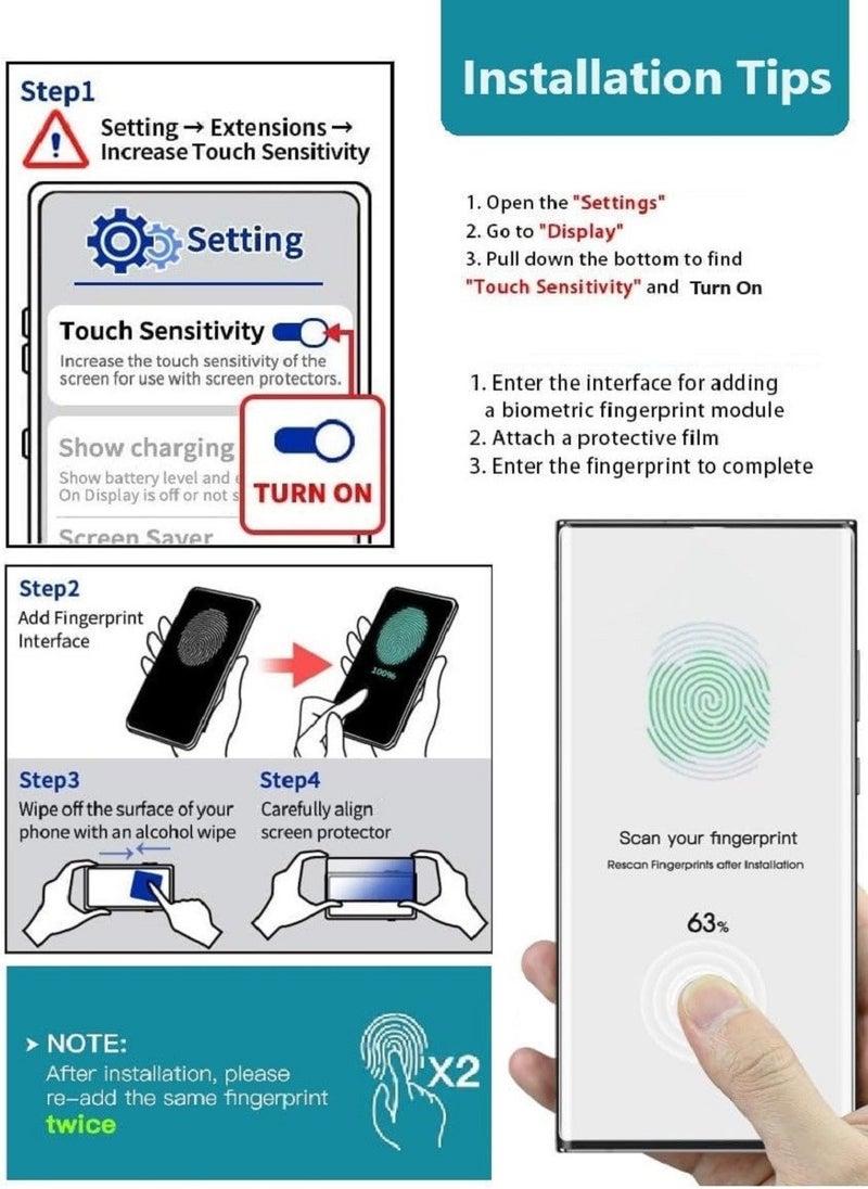 RAYON 2 Pack Tempered Glass Screen Protector 5D Designed For Samsung Galaxy A04 Full Screen Coverage And Bubble Free - Image 5