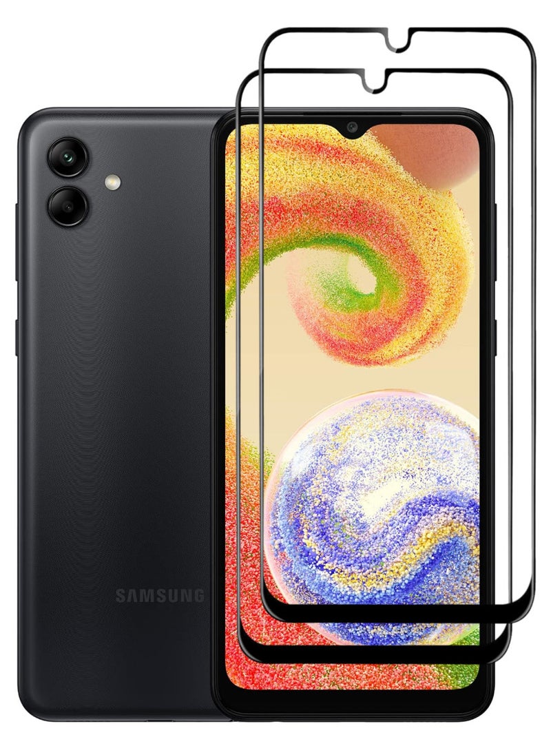 RAYON 2 Pack Tempered Glass Screen Protector 5D Designed For Samsung Galaxy A04 Full Screen Coverage And Bubble Free - Image 1