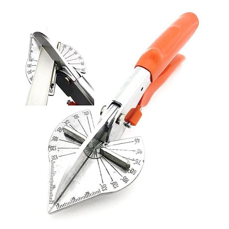 AS TOOL SHOP Multi Angle Miter Cutter 1 Spare Blade Hand Scissors Multipurpose Tool 45135 Degree Cutting Miter Shears Trim Chamfer Quarter Round Cutters - Image 1