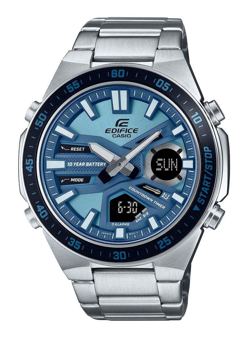 CASIO ساعة اديفيس انالوج رقمية للرجال من الستانلس ستيل EFV-C110D-2BDF - Image 1