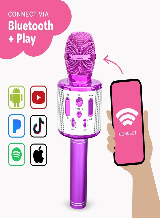 Move2Play, Kids Karaoke Microphone | Includes Pre-Loaded Songs & Bluetooth | Kids Birthday Party Gift | Toy for All Ages 2, 3, 4, 5, 6+ Year Old Girls, Boys & Toddlers - Image 3