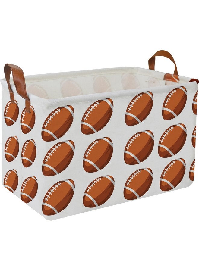 كلوكور سلة تخزين مستطيلة من CLOCOR، سلة تخزين ألعاب الأطفال، سلة هدايا مقاومة للماء، ديكور الغرفة، سلة رف (رجبي) - Image 1