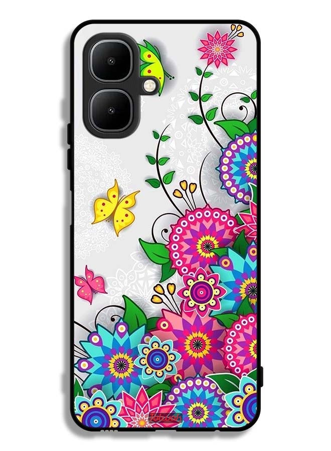 Tolwak Infinix Smart 10 Protective Case Cover Mandala Flowers