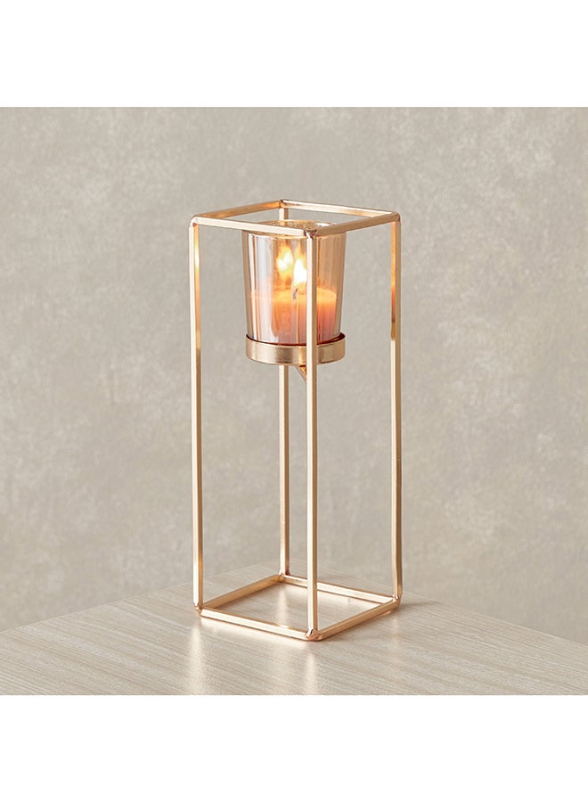Home Box Orlie Metal Modern Candle Holder with Glass Votive 8 x 21 x 8 cm - Image 1