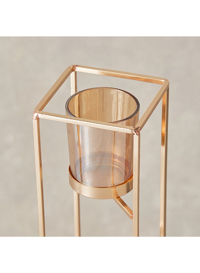 Home Box Orlie Metal Modern Candle Holder with Glass Votive 8 x 21 x 8 cm - Image 3