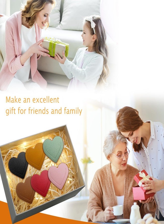 Winjeto 6 Pieces Leather Heart Bookmarks, Cute Corner Page Bookmark, Book Marks Reading Gifts for Women Teachers Students, Book Lovers Accessories for School Office Home Supplies - Image 5