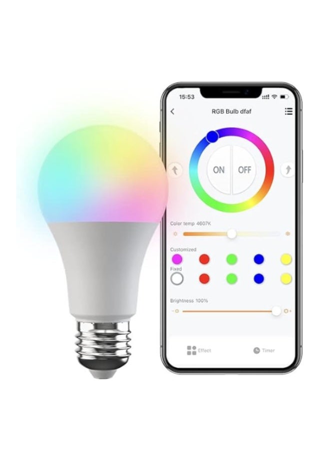 BroadLink LB4E27 Smart Bulb 9W – RGB, Music Sync, Alexa & Google - Image 1