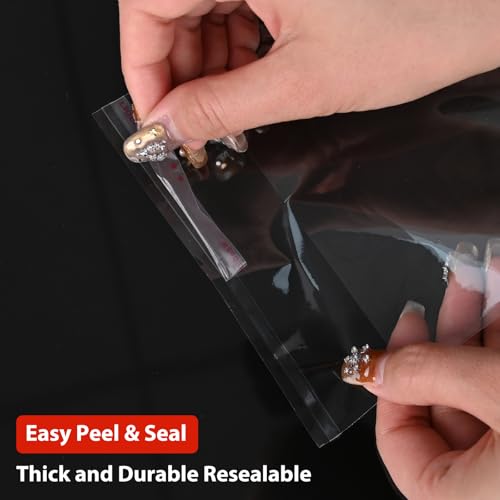 Egofine Self Sealing Cellophane Bags 100 PCS Clear Resealable Sleeves Bags for 8.5x11 Photo Mats (Bag Size:8.67x11.02 inches for 8.5x11 Mats) - Image 3