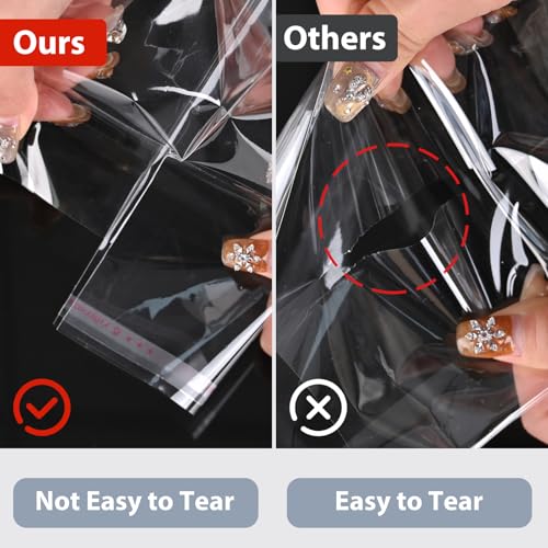 Egofine Self Sealing Cellophane Bags 100 PCS Clear Resealable Sleeves Bags for 8.5x11 Photo Mats (Bag Size:8.67x11.02 inches for 8.5x11 Mats) - Image 4