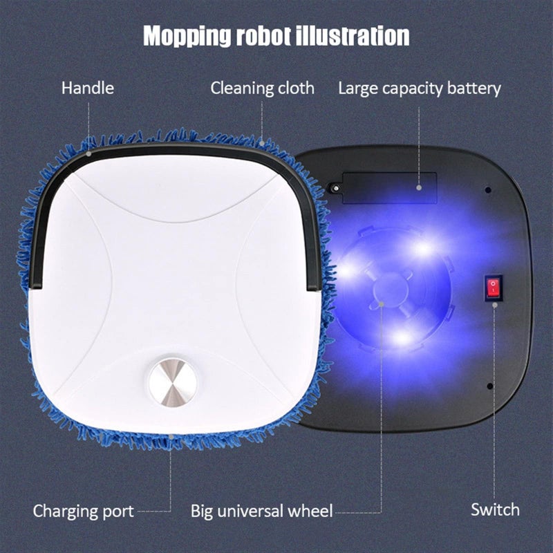 Orlenic Intelligent Robot Floor Cleaner with Vacuum & Mop – 2‑in‑1 Dry and Wet Cleaning for Hard Floors – Built‑In Water Tank Robot Mop with Dust Pickup – Ideal House Cleaning Gift - Image 5