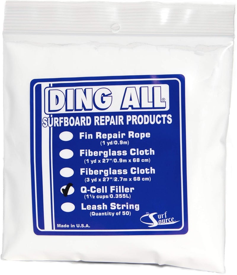 Ding All Q-Cell Filler - 2 oz. Bag for Surfboard and Fiberglass Repair - Image 1