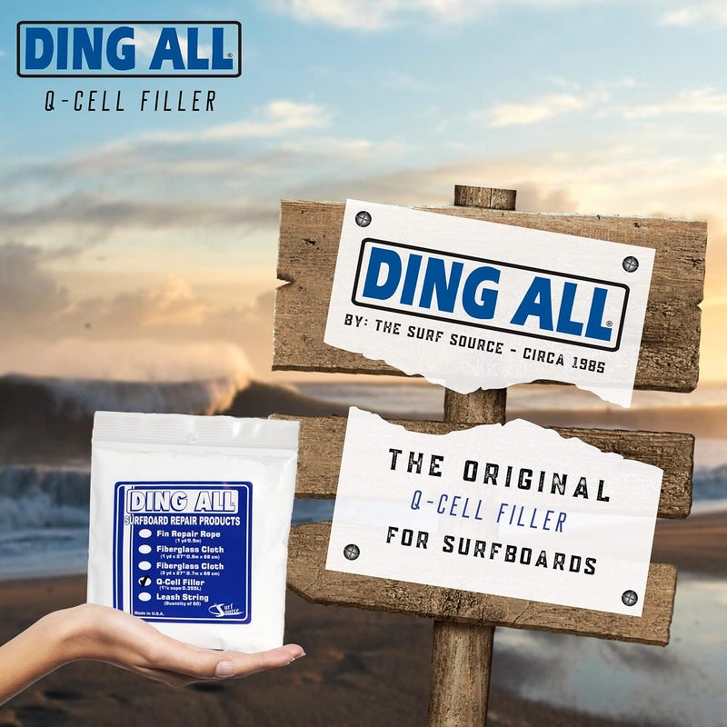 Ding All Q-Cell Filler - 2 oz. Bag for Surfboard and Fiberglass Repair - Image 3