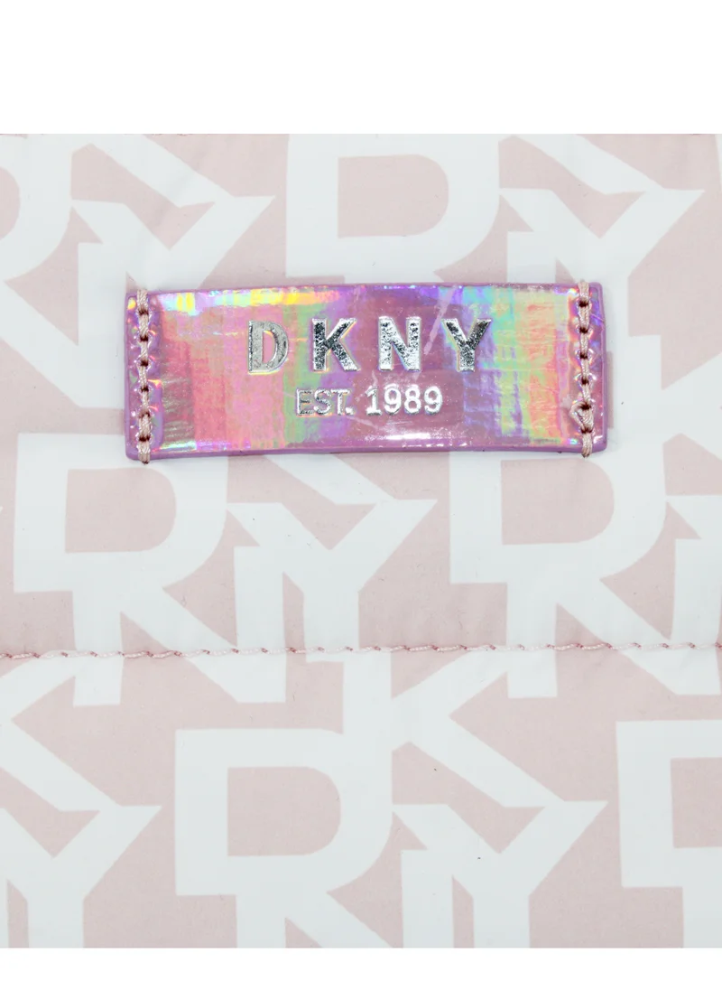 DKNY DKNY Signature Puffer T Stand Cosmetic Bag, Travel Make up Bag Small, Small Lightweight Cosmetic Bag Storage Bag, Small Makeup Bag, Travel Toiletry Bag