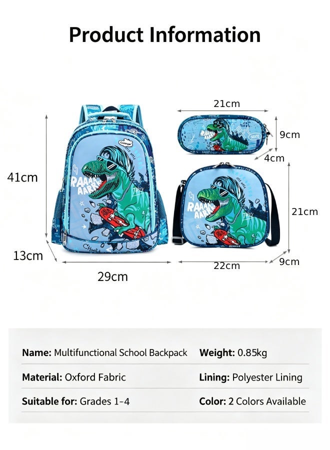 3PCS Unicorn School Backpack 6-10 Years - Lightweight, Ergonomic & Waterproof Back to School Gift - Image 3