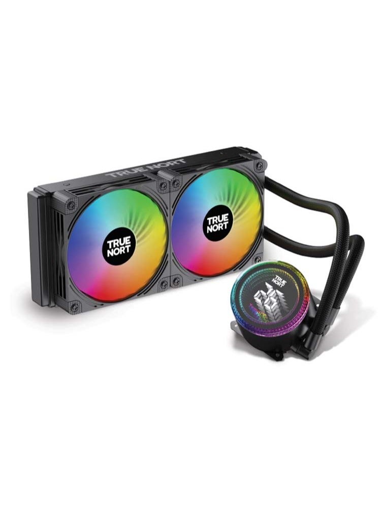Truenort 240Z ARGB Liquid CPU Cooler With Automatic Temperature Display  - Image 1