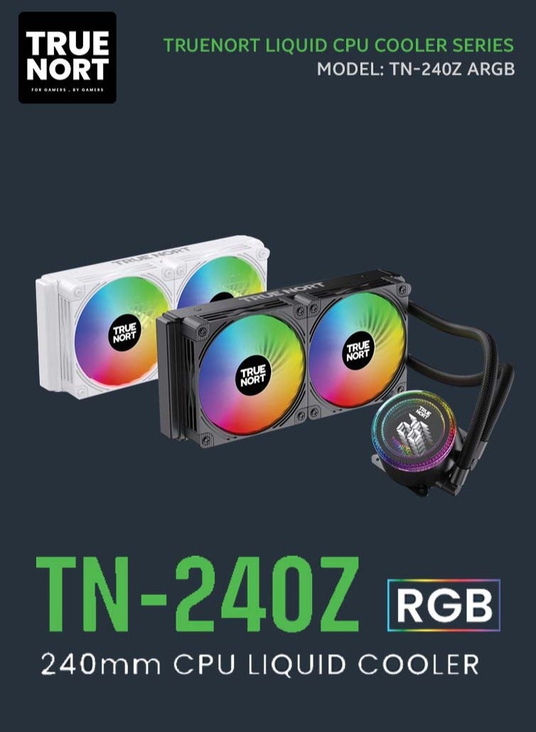Truenort 240Z ARGB Liquid CPU Cooler With Automatic Temperature Display  - Image 3