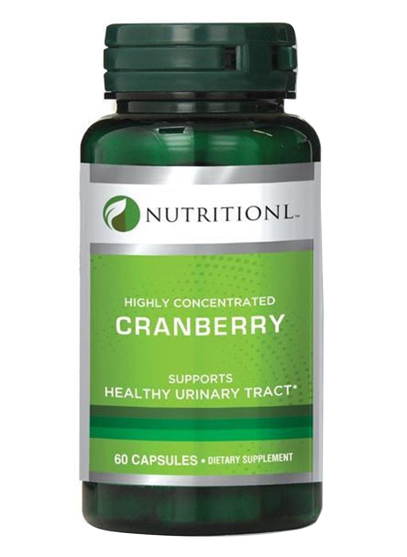 NUTRITIONL Highly Concentrated Cranberry 60 Capsules  - Image 1