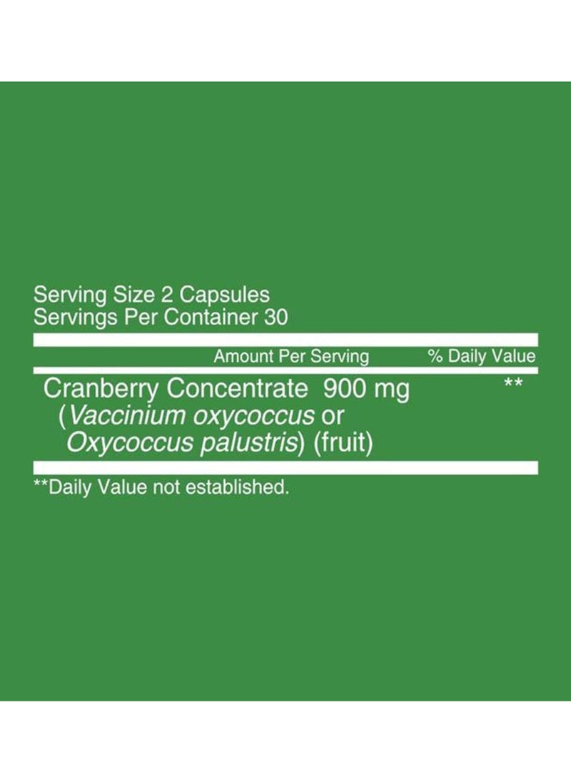 NUTRITIONL Highly Concentrated Cranberry 60 Capsules  - Image 2