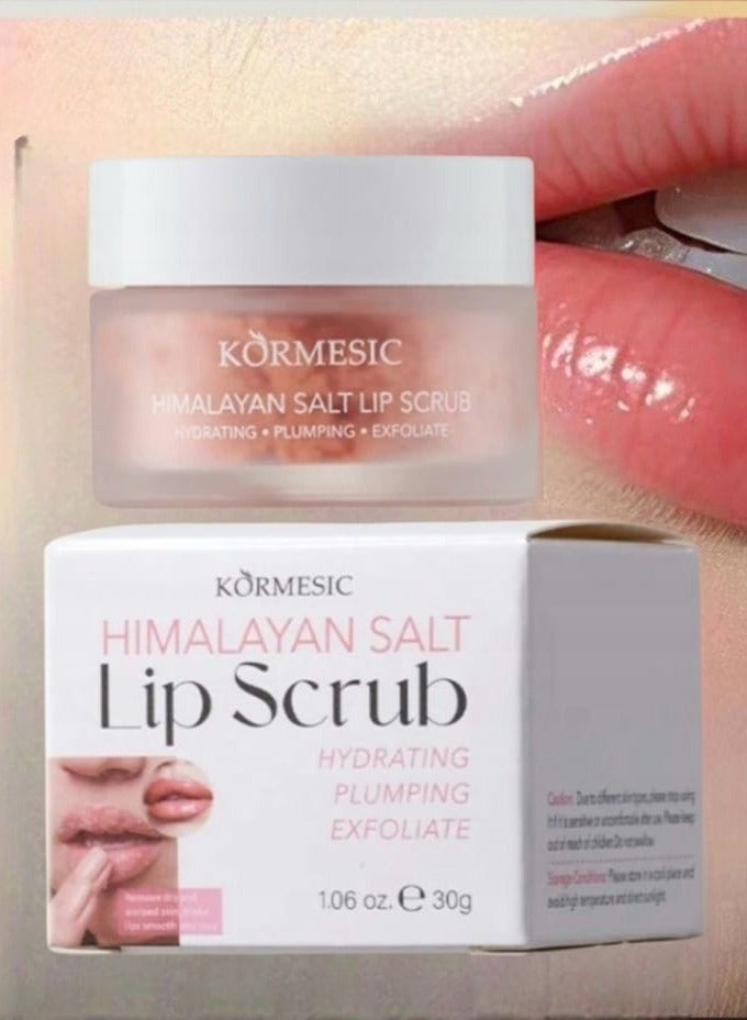 Kormesic مقشر ومرطب ومفتح للشفاه بملح الهيمالايا 60 جرام