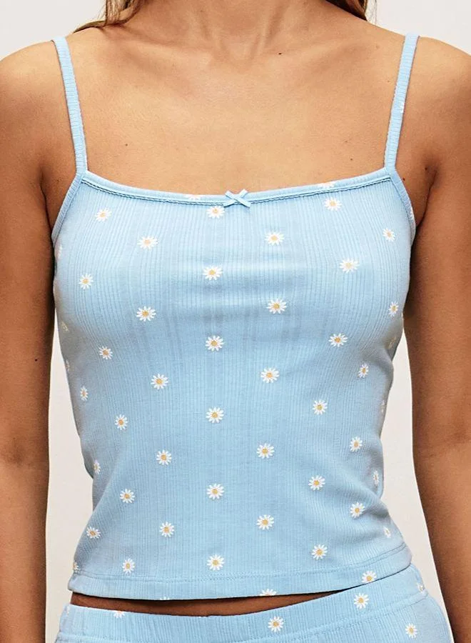 Undiz Printed daisy tank top