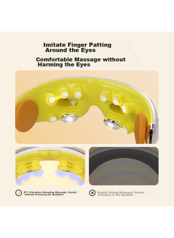 SKG Skg Eye Massager E7, Student And Children's Eye Care Device, Youth Eye Protection Trument, Foldable Portable Hot Compress Massage Eye Mask, Eye Massager, Birthday Gift For Men And Women  - Image 4