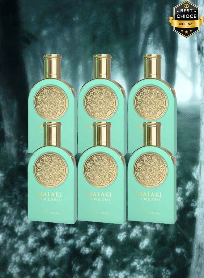 Sahari 6 Pieces Malaki Turquoise Perfume 100ml EDP - Image 1