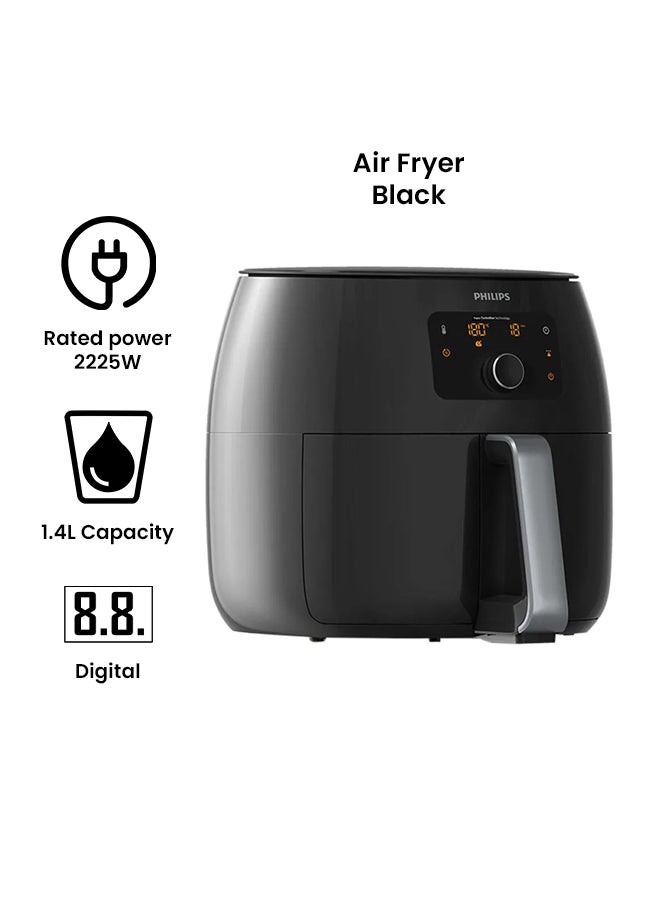 Philips Viva Collection Electric Air Fryer 1.4 L 2225 W HD9650/91 Black - Image 2