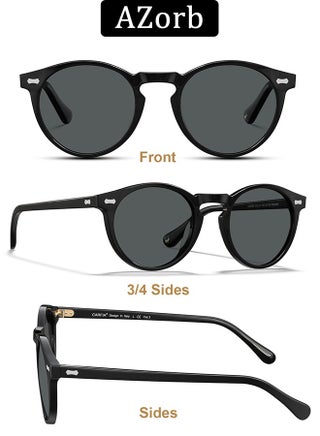نظارات شمسية مستقطبة رجالية ونسائية - نظارات شمسية عصرية بتصميم دائري وحماية عالية من الأشعة فوق البنفسجية للرجال والنساء النظارات الشمسية - نظاره نضارات  نظارات شمسية عالية الجودة - view 5