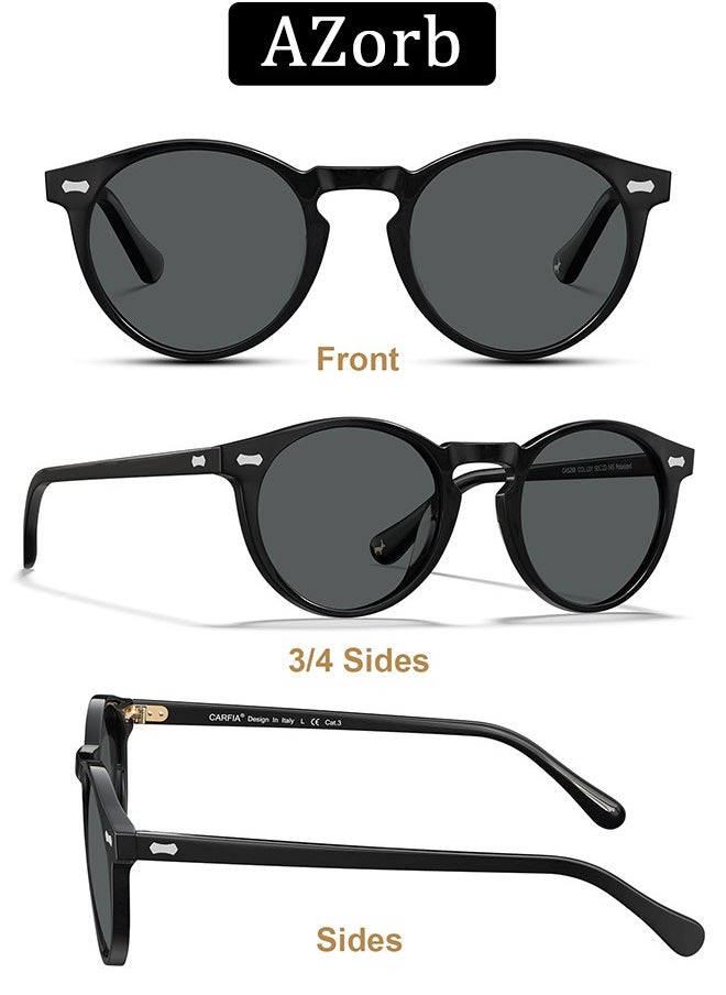 AZorb Polarized Sunglasses Women Men Classic Round Fashion Sun Glassess Men's Sunglass for Mens Ladies High Quality UV Protection Eye Glasses  - Image 5