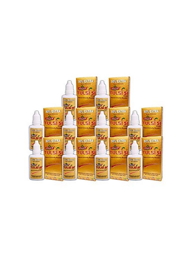 Jolly Pharma Tulsi 51 Drops Natural Panch Basil Ark Ras (Pack of 10) - Image 1