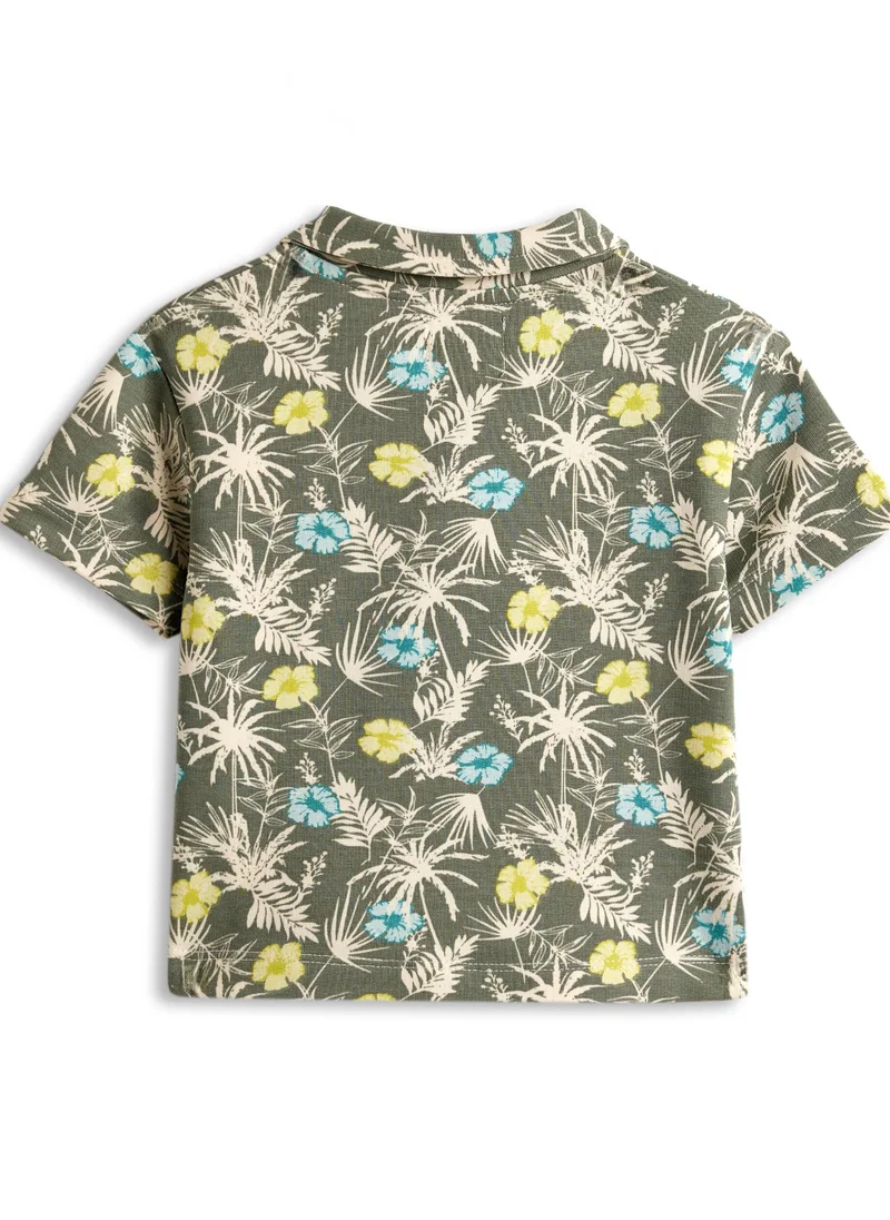 Dirkje BOYS 2 Piece Set - AOP Shirt & Cargo Shorts with Elasticated Waist.