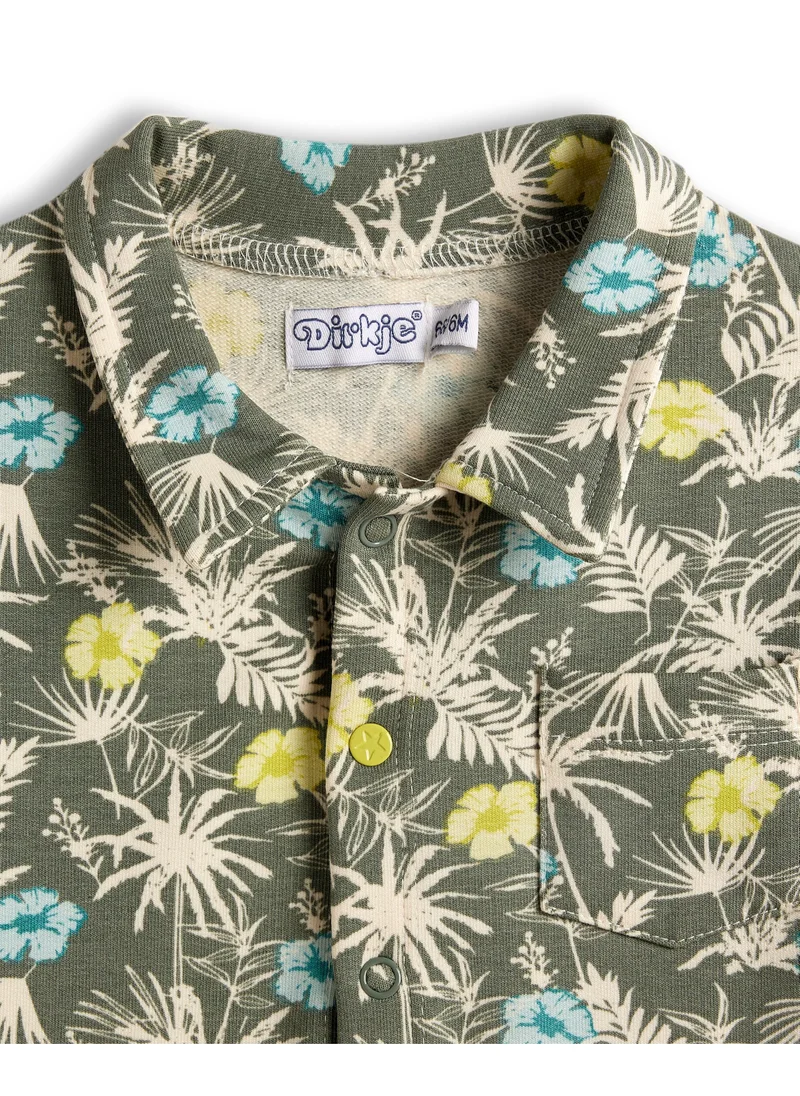Dirkje BOYS 2 Piece Set - AOP Shirt & Cargo Shorts with Elasticated Waist.