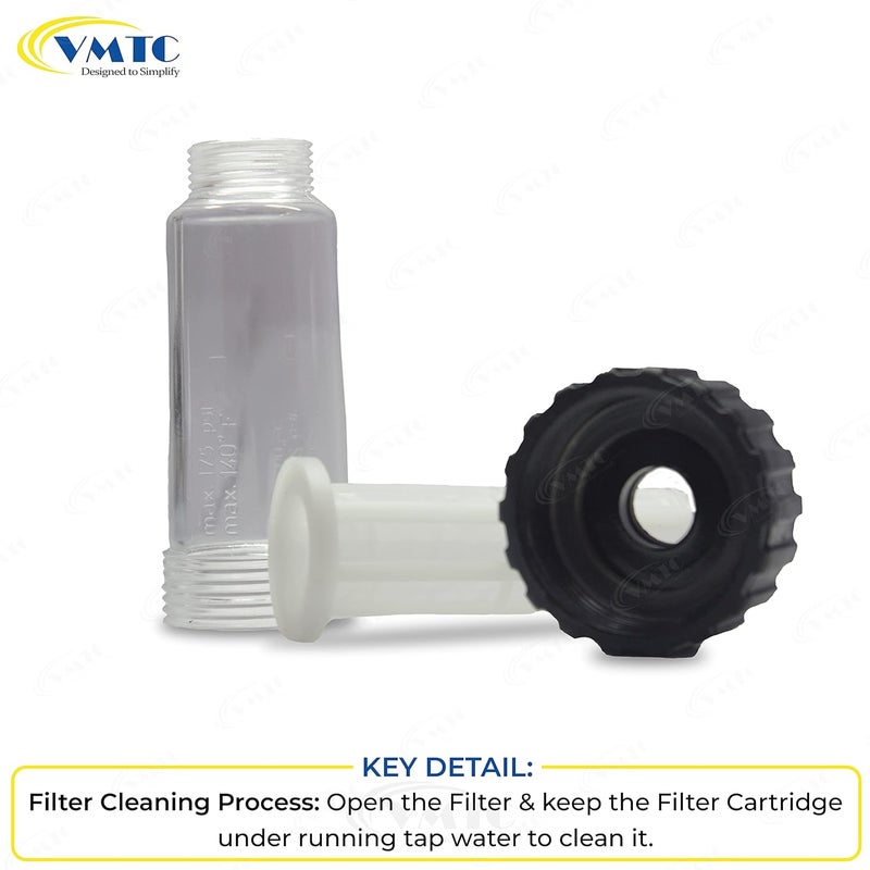 VMTC VMTC Premium Design Particulate Water Filter for HighPressure Car Washers Compatible with Karchre K1K7 Bosch AQTAquatak Black Decker Hbertt and More - Image 4